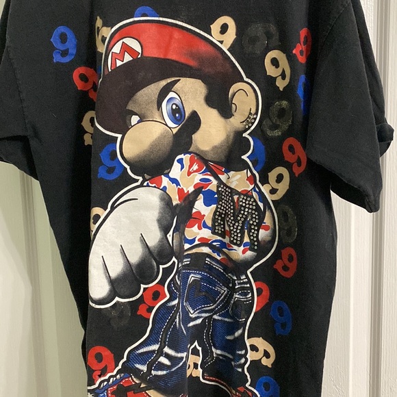 Vintage preowned Super Mario T-shirt. big and tall super heavy 100% cotton. - Picture 3 of 5